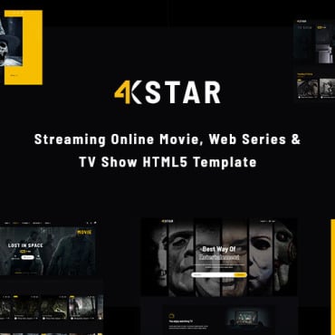 Streaming Movies Responsive Website Templates 293323