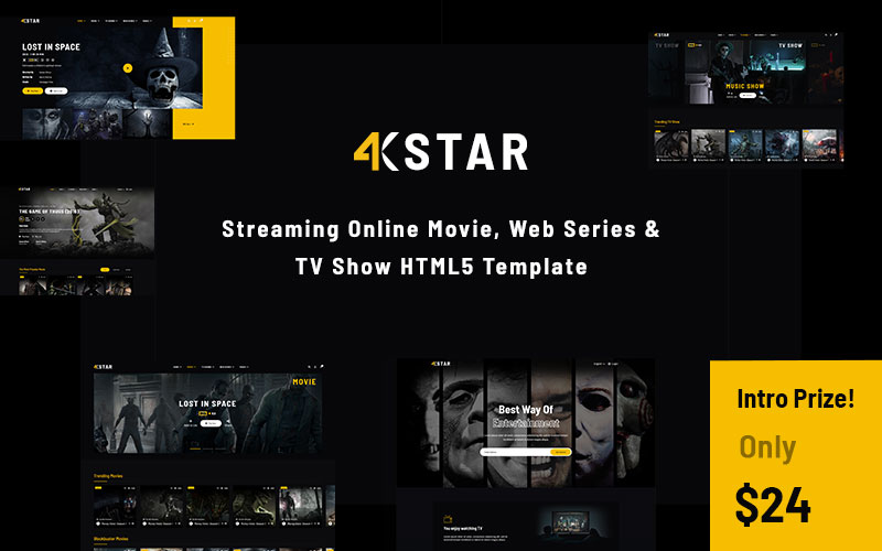 4K Star - Entertainment HTML5 Template