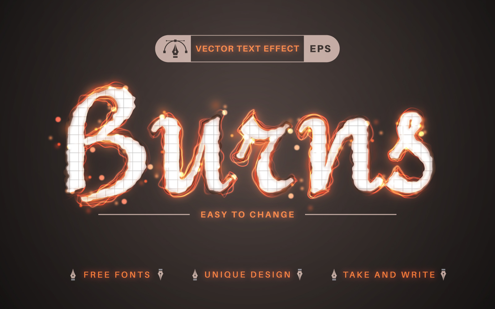 Fire Paper - Editable Text Effect, Font Style