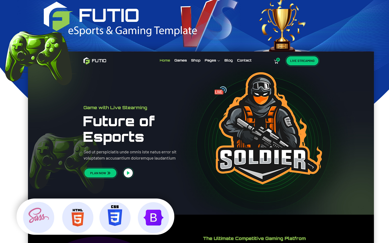 eSports - Game HTML5 Responsive Website Template