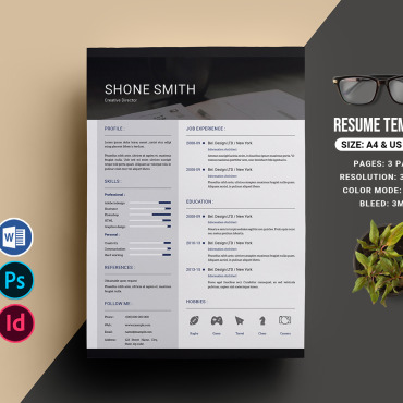 Template Clean Resume Templates 293552