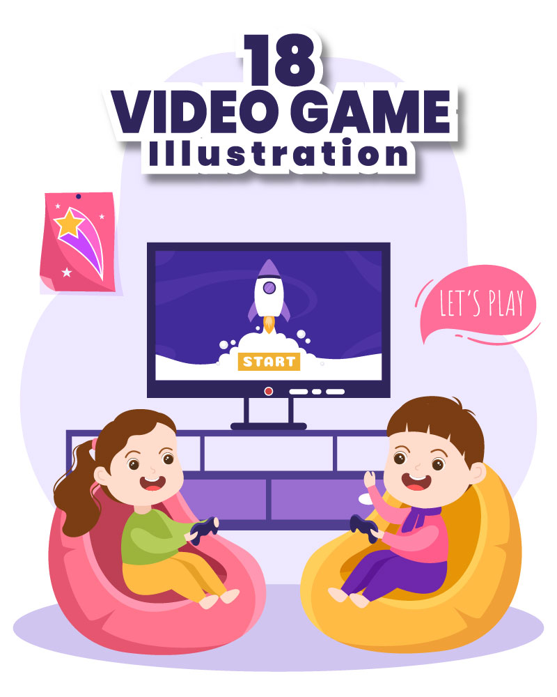 18 Video Game Illustration