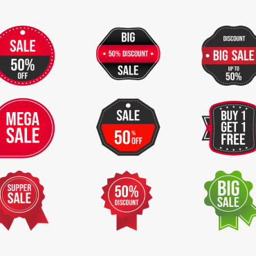 Badge Mega Illustrations Templates 293618