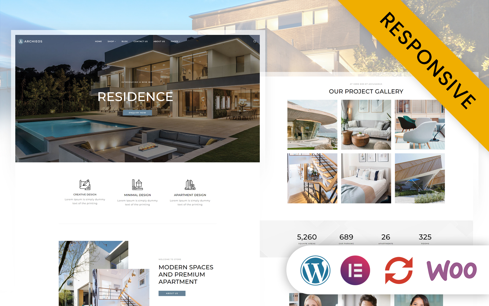 Archieos - Architect and Interior Designer Elementor WordPress Theme