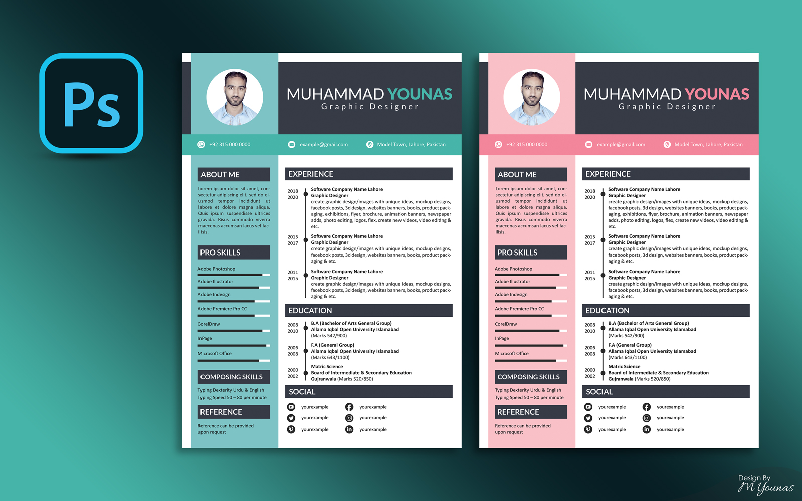 Professional Resume Template | CV Resume Template @DesignYounas