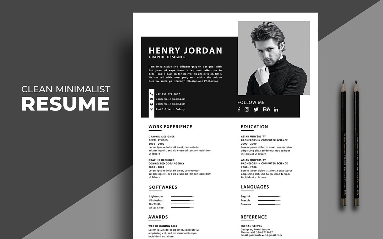 professional-clean-resume-cv-template