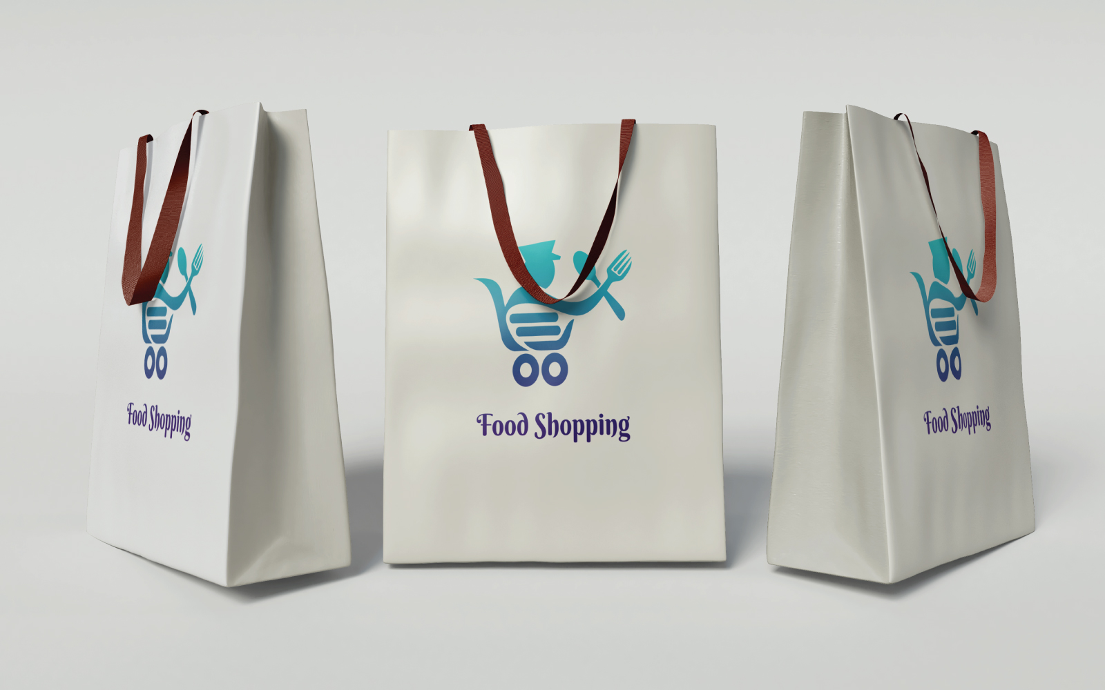 Online Food Shopping Logo Templates
