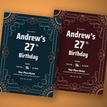 Birthday Invitation Corporate Identity 293858