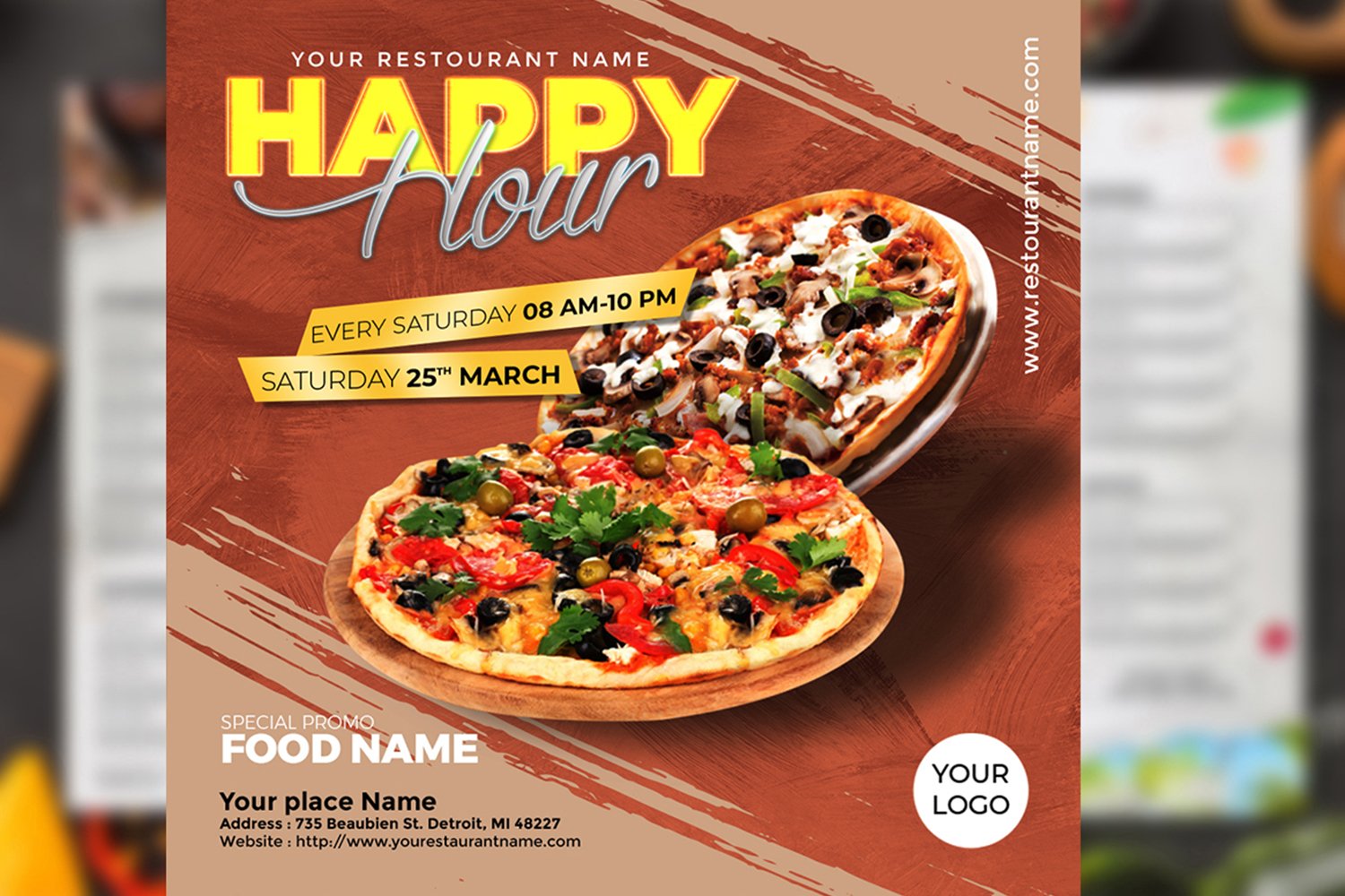 Pizza Flyer Template - Social Media