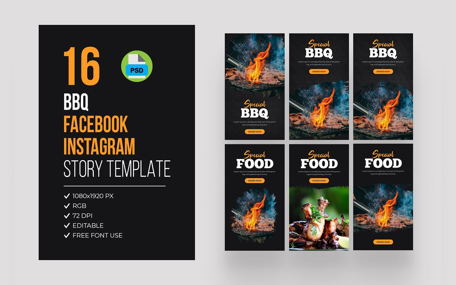 Barbeque Facebook Instagram Story Bundle