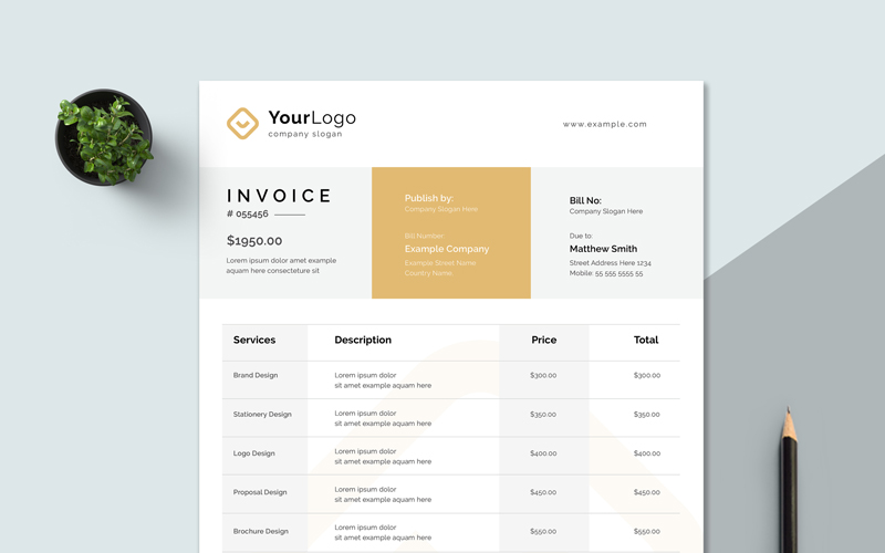 Matthew Smith Invoice Template