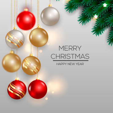 Set Christmas Illustrations Templates 294091