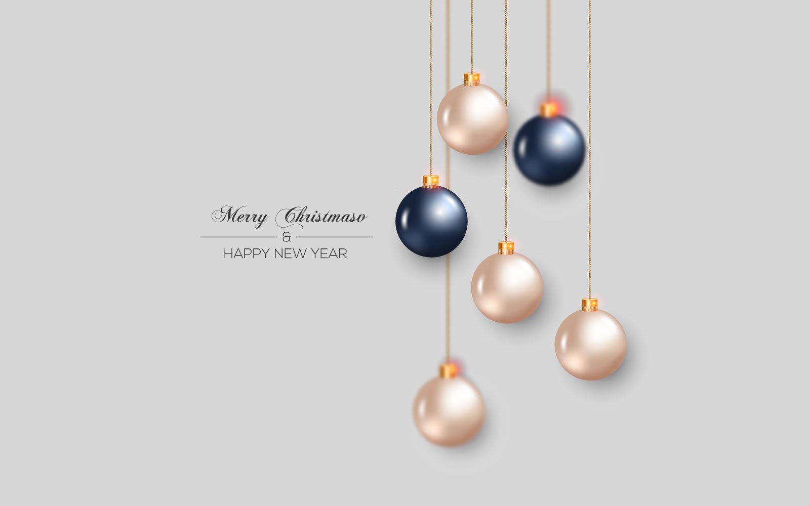 Collection Of Decorative  Merrry Christmas Balls Concept