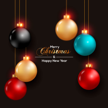 Ball Christmas Illustrations Templates 294119