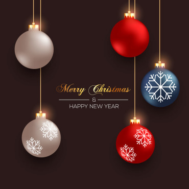 Ball Christmas Illustrations Templates 294122