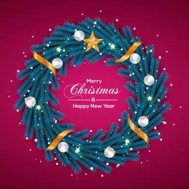 Branch Christmas Illustrations Templates 294154