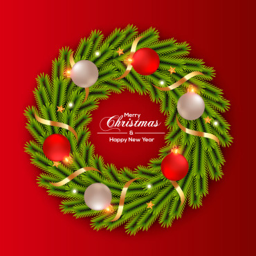 Branch Christmas Illustrations Templates 294183