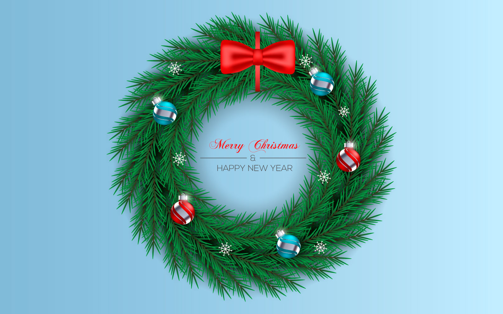 Christmas Wreath Decoration With Pine Branch Christmas Ball And Golden  Star