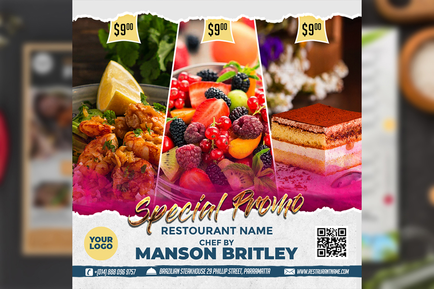 Restaurant Promo - flyer template