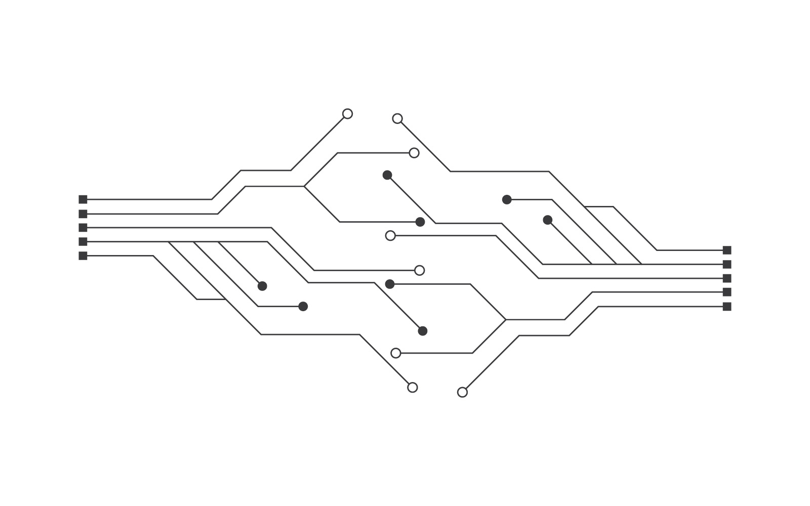 Circuit vector illustration design 7