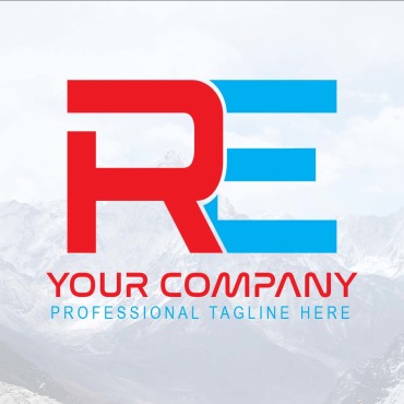 Re Letter Logo Templates 294381