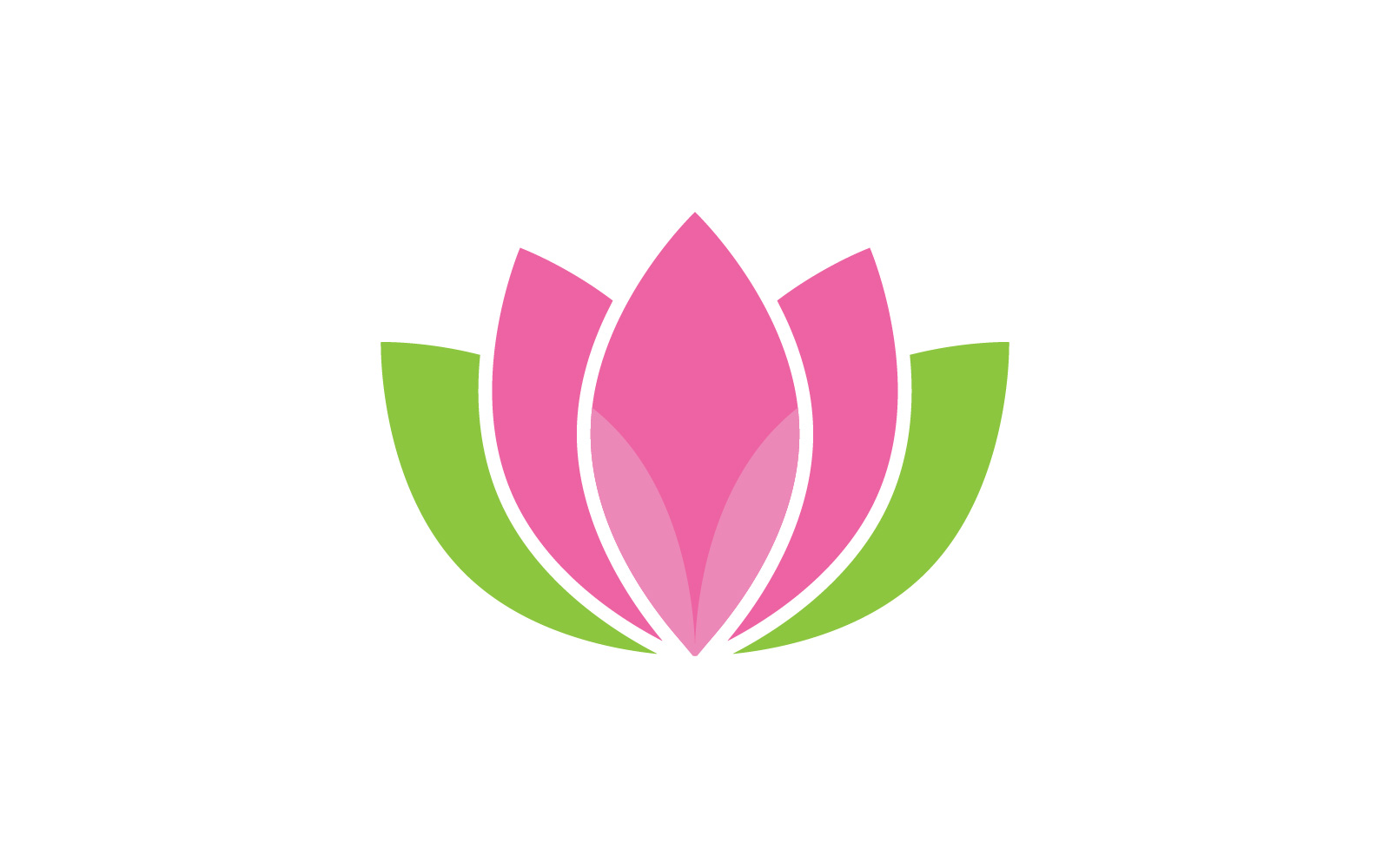 Lotus flower vector logo template6
