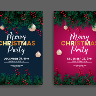 Flyer Christmas Illustrations Templates 294569