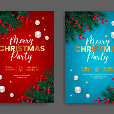 Flyer Christmas Illustrations Templates 294572