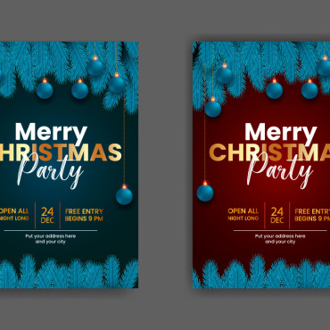 Flyer Christmas Illustrations Templates 294575