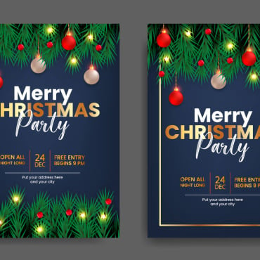 Flyer Christmas Illustrations Templates 294576