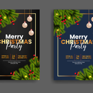 Flyer Christmas Illustrations Templates 294577