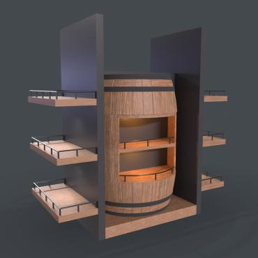 Stand Barrel 3D Models 294783