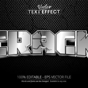 Cracked Text Illustrations Templates 294794