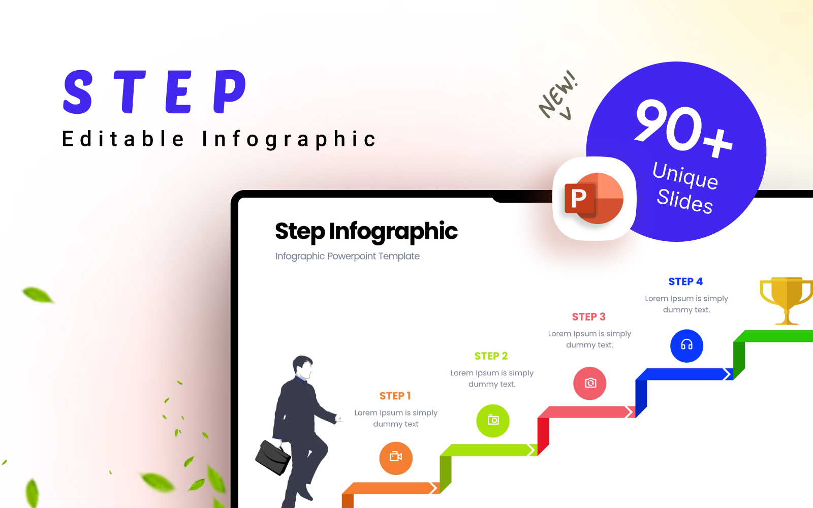 Step Business Infographic Presentation Template