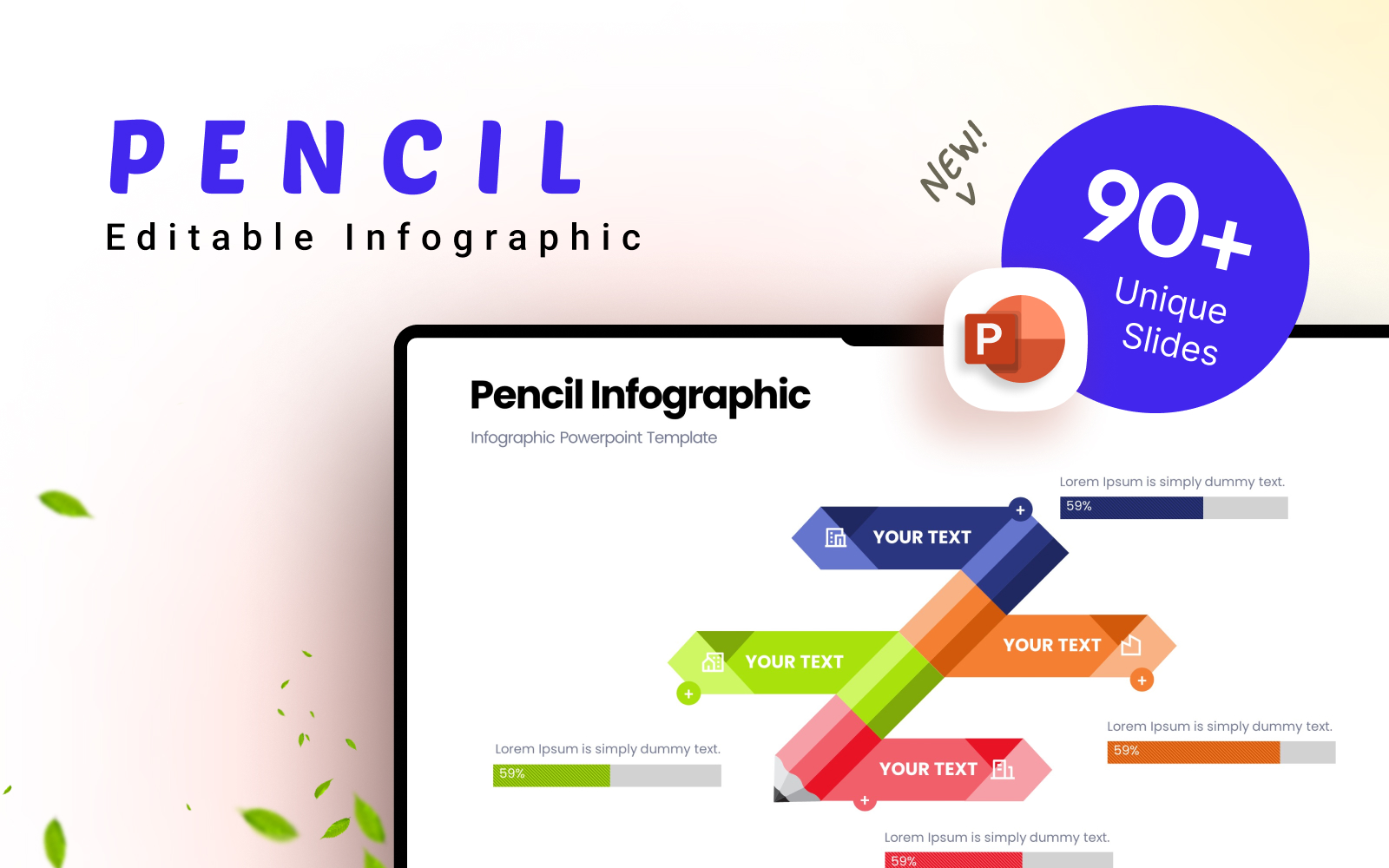 Pencil Business Infographic Presentation Template