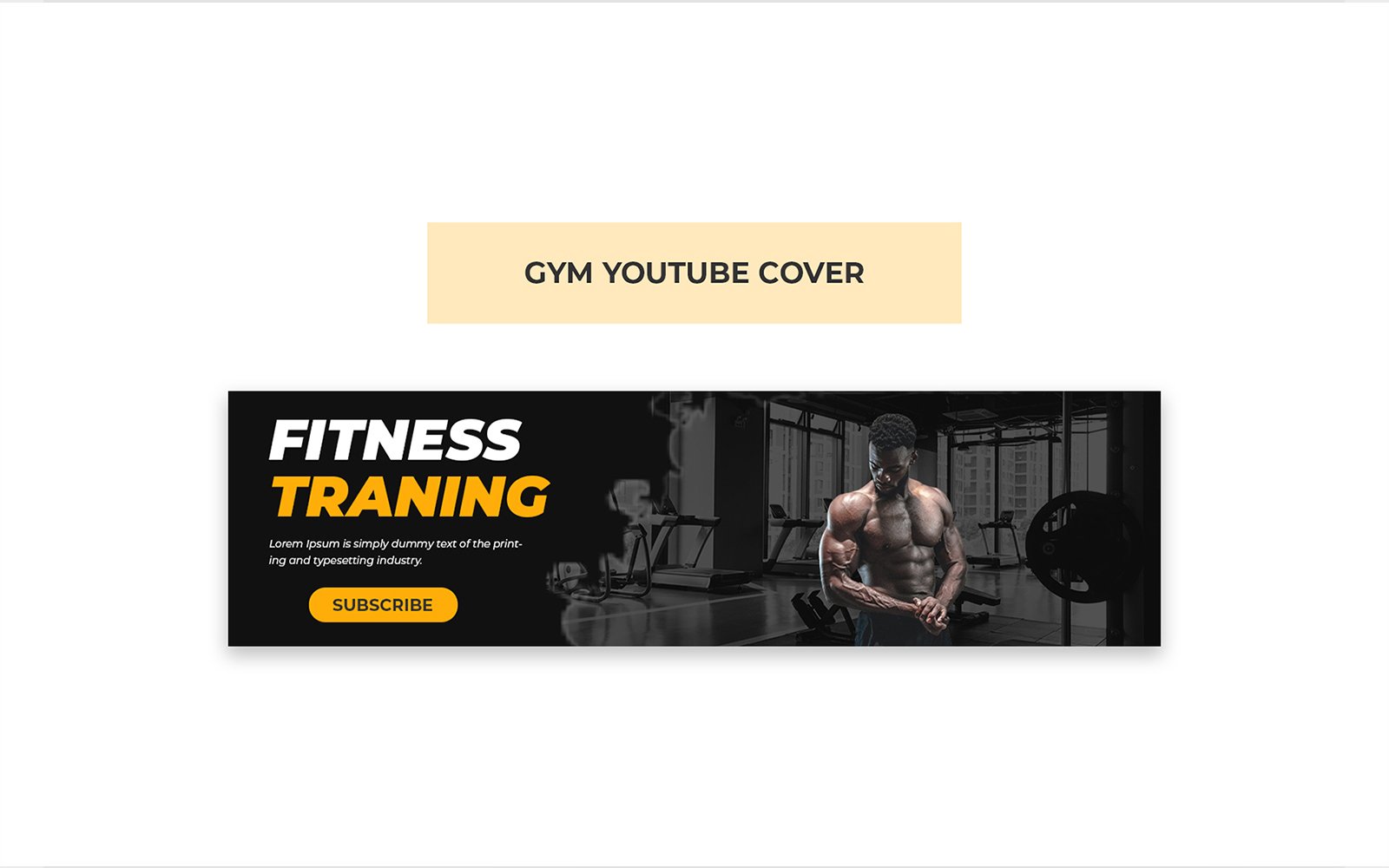 Gym YouTube Cover Header Design