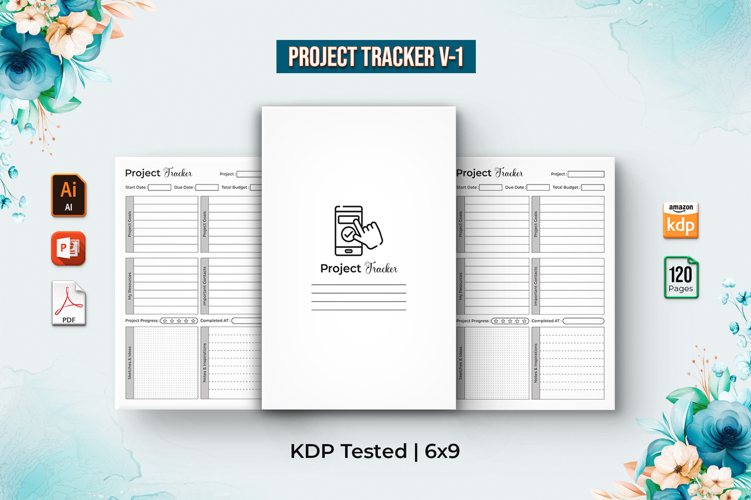 Editable Project Planner 2023 - KDP Interior V-1