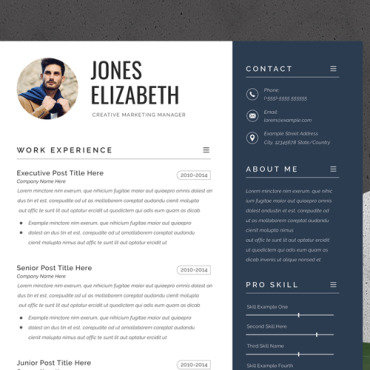 Clean Job Resume Templates 294991