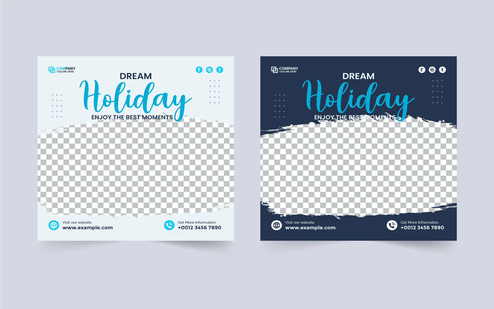 Vacation Planner Brochure Design Vector