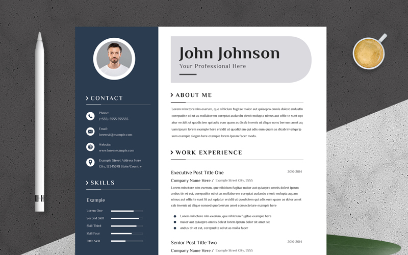 Simple Resume Template with Print
