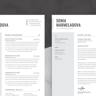 Clean Job Resume Templates 295002