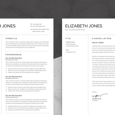 Clean Job Resume Templates 295004