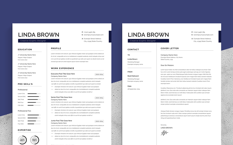 Creative Resume Template with Photo