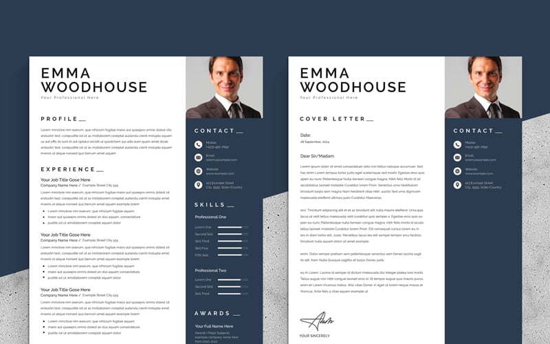 Clean Resume Template with Design