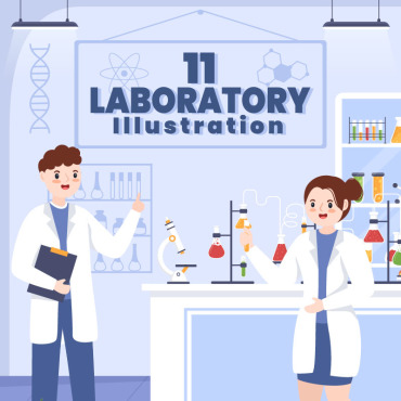 Lab Laboratory Illustrations Templates 295064