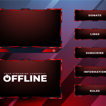 Stream Overlay Vectors Templates 295069