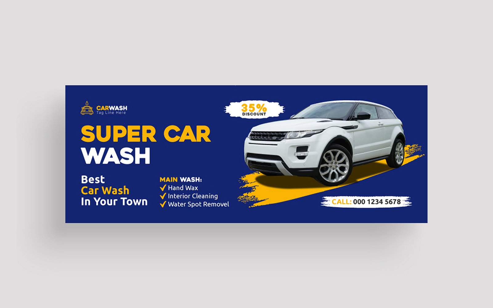 Car Wash Facebook Cover Photo