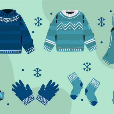 Winter Clothes Illustrations Templates 295124