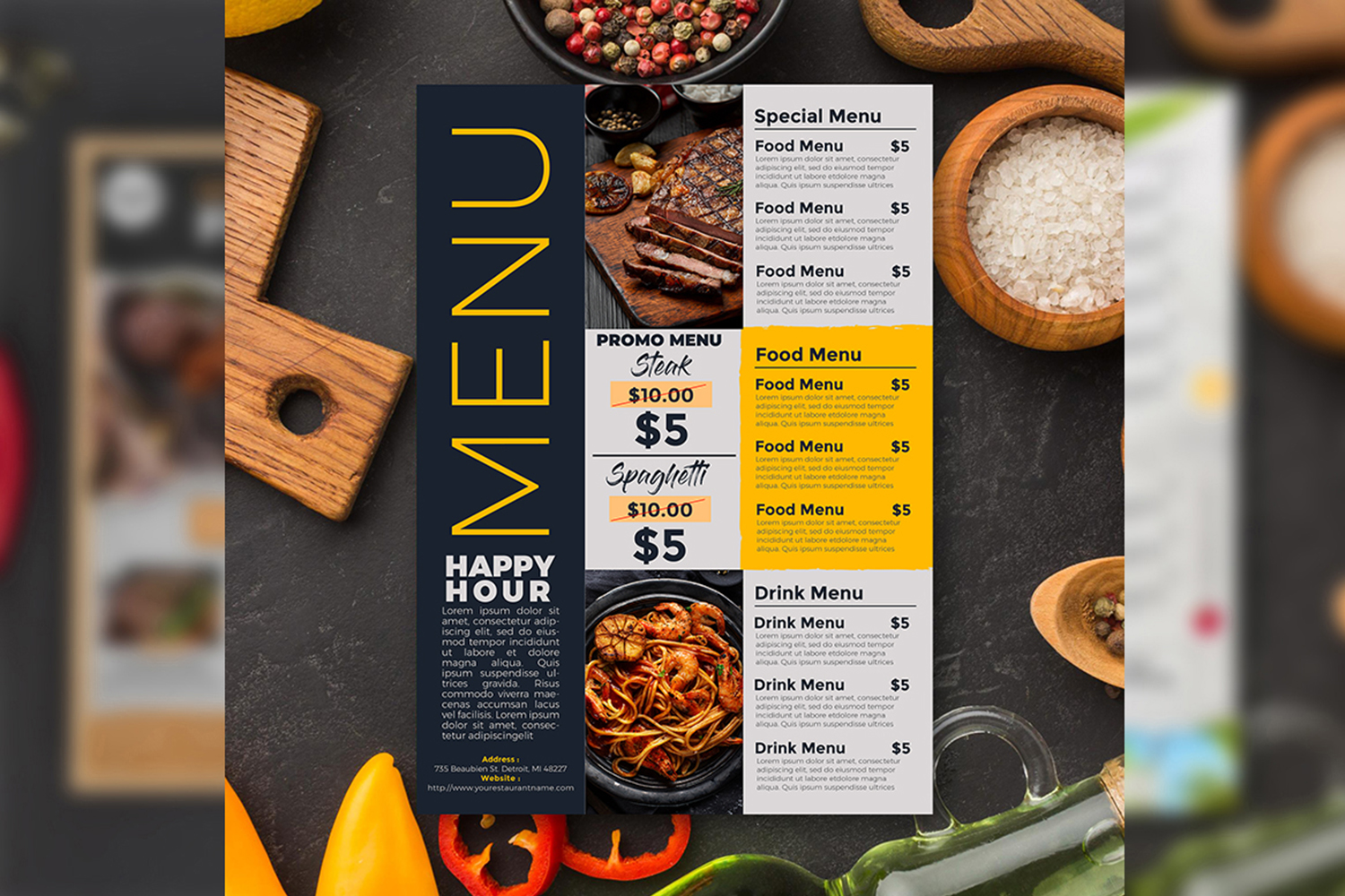 Simple Menu - Flyer Template