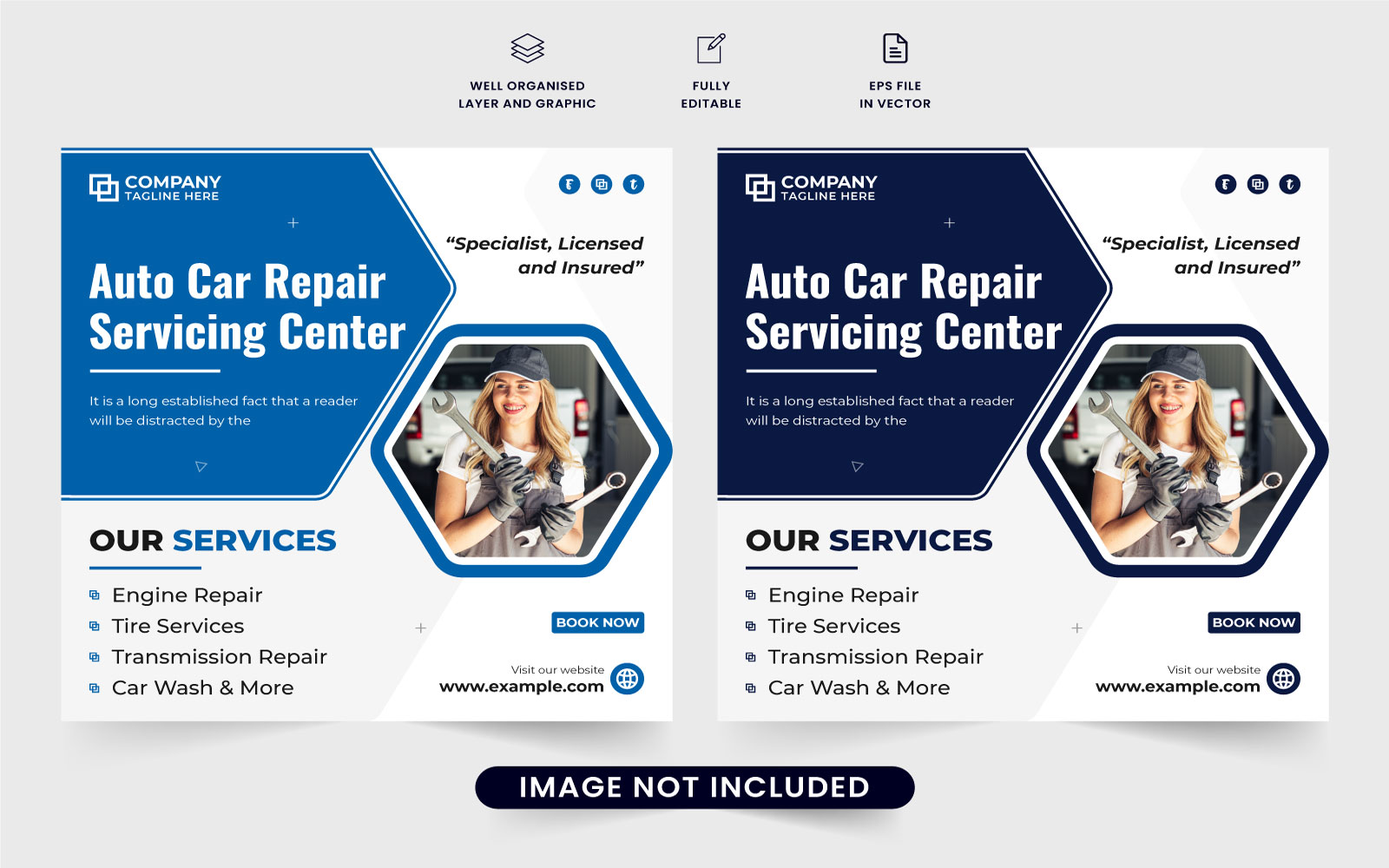 Vehicle maintenance business poster
